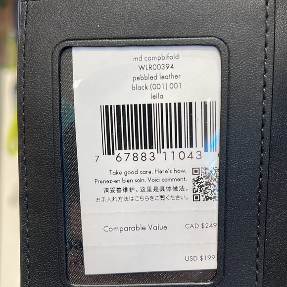 Kate Spade Leila Medium Compact Bifold Wallet
Black 
NWT - Picture 15 of 16